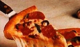 photo of slice of italian pizza